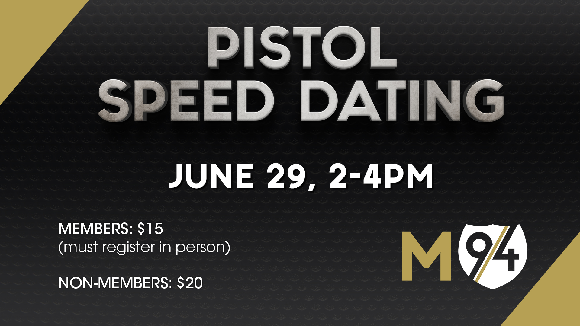 pistol speed dating - father's day
