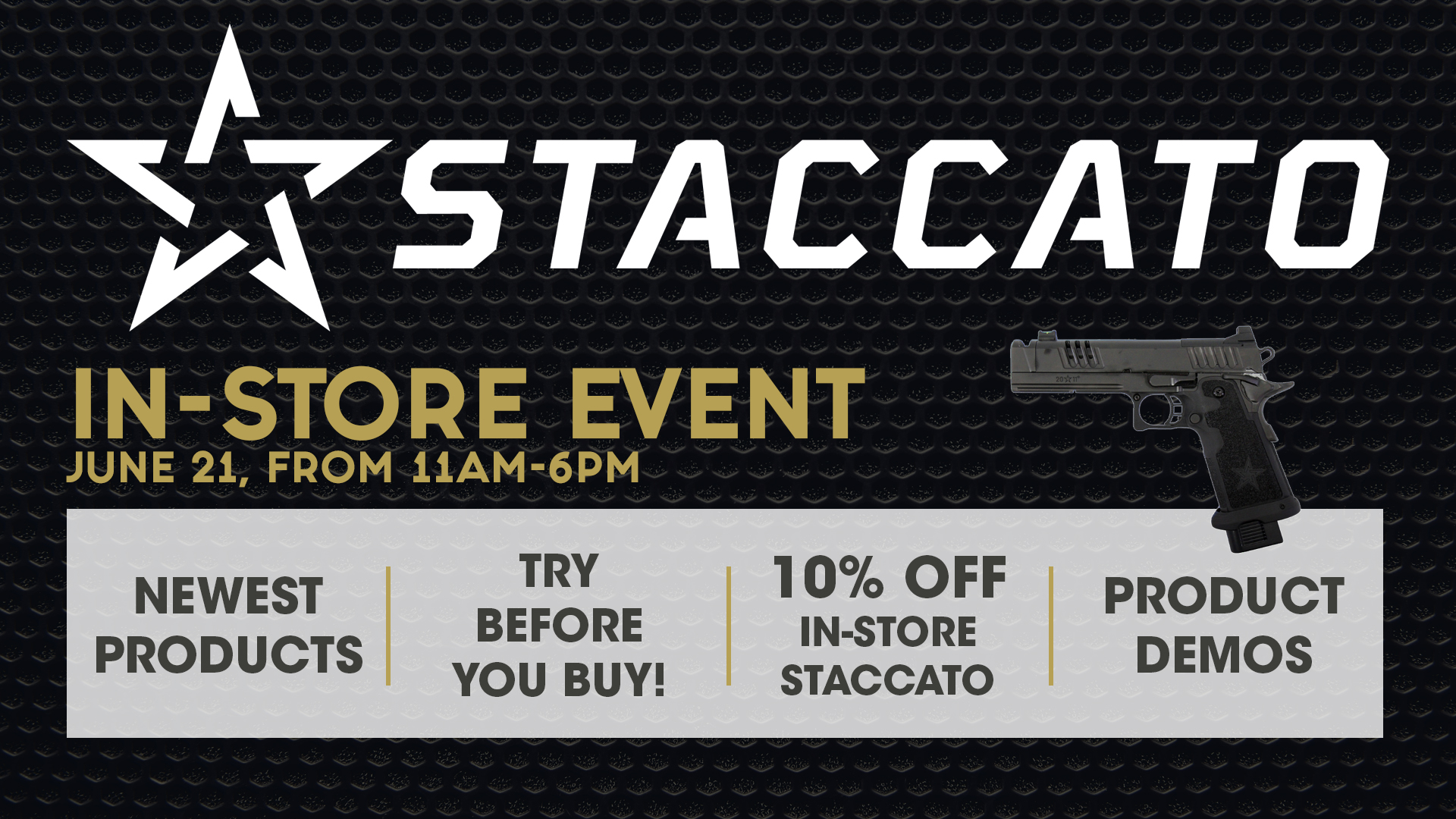 Staccato event